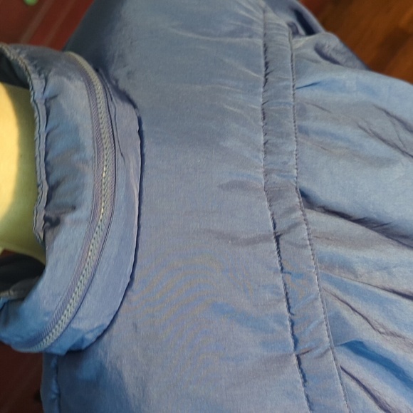 Vtg 80s JG Hook cornflower blue down filled warm winter  coat sz 14 - Picture 3 of 11